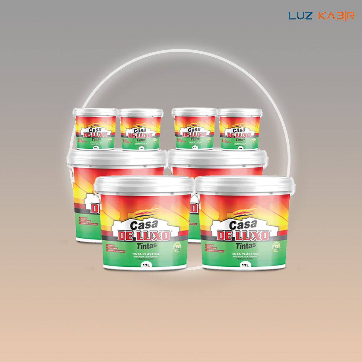 Casa de Luxo tinta Plástica 17L